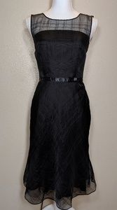 EXPRESS Little Black Dress 100% Silk Formal Sheer